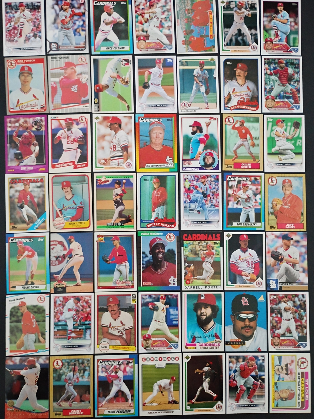 49 St. Louis Cardinals Baseball cards Ozzie Smith Yadier Molina Keith Hernandez